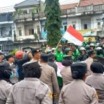 Aksi Solidaritas Driver Ojek Online (Ojol) di Mapolres Tasikmalaya Kota