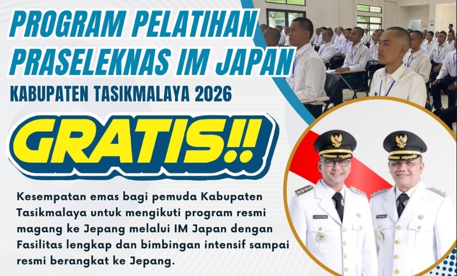 IM Japan 2026 Kabupaten Tasikmalaya Dibuka, Peluang Magang Resmi ke Jepang Tanpa Biaya