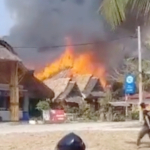 Kebakaran Hebat Hanguskan Cafe & Resto Pamugaran Lounge di Pangandaran