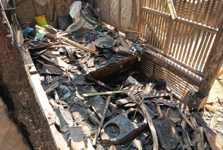 Rumah di Ciamis Ludes Terbakar, Api Diduga Berasal dari Tungku Menyala