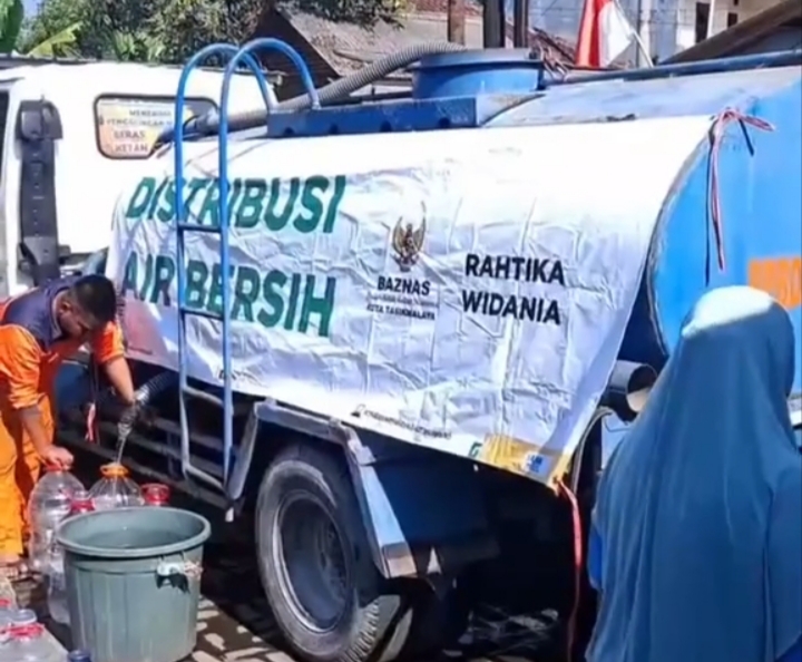 Kekeringan Kota Tasikmalaya Melanda 231 KK, Bantuan Air Bersih Mulai Disalurkan